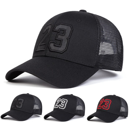 Unisex 23 Embroidery Baseball Net Caps Hip Hop Cap Spring Summer