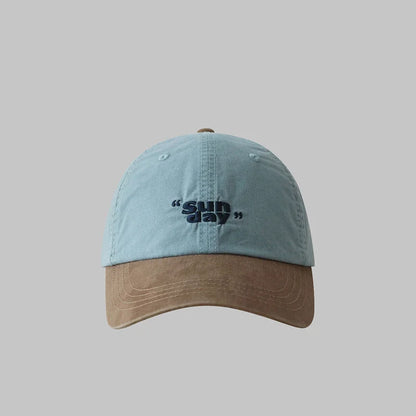 Contrasting Color Baseball Cap For Men Women