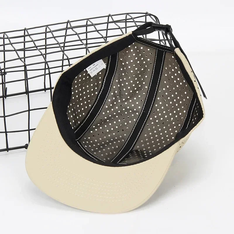 Perforated 5-Panel Cap Camping Hiking Training Outdoor Hat