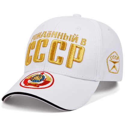 Unisex CCCP Embroidery Baseball Caps Spring Autumn