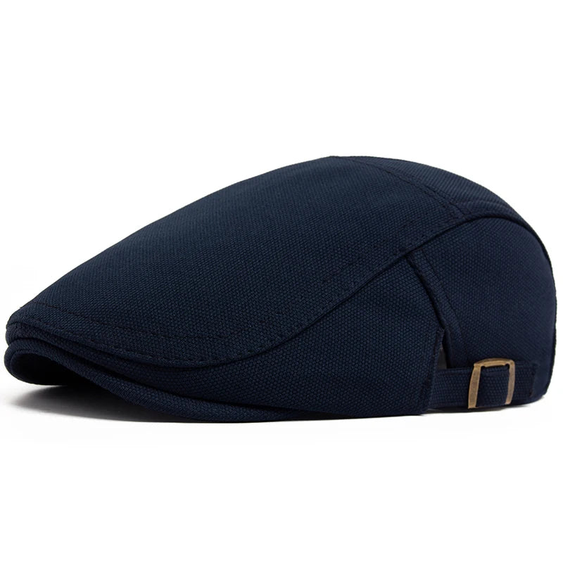New Spring Autumn Beret Men Pineapple Pattern Fabric Casual Vintage Newsboy Hat
