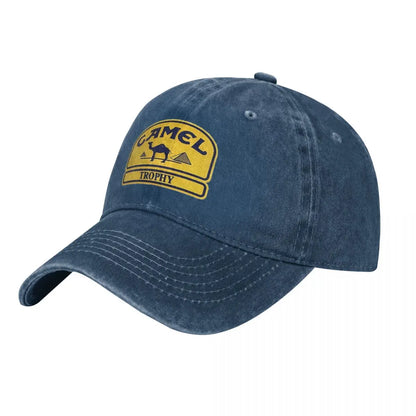 Camel Trophy Baseball Caps Snapback Denim Fabric Hats Outdoor Adjustable