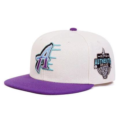 Unisex A Letter Embroidery Side Basketball Hip-Hop Hats