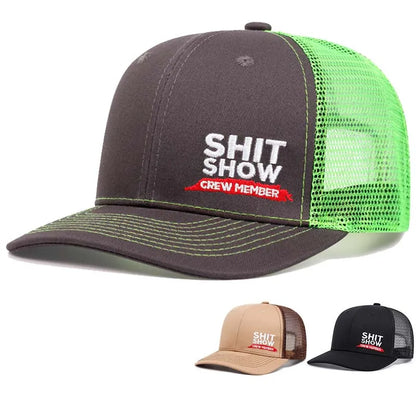 Shit Show Embroidery Unisex Cap Slight Curved Brim Style Baseball Hats