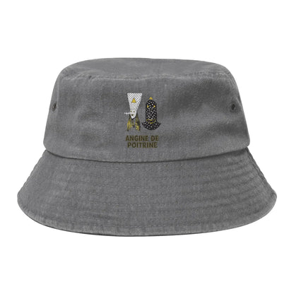 Men Women Distressed Denim Sun Hat  Bob Hat Fishing Cap Hiking