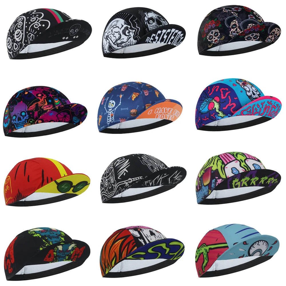 Skull Cycling Cap for Men Women