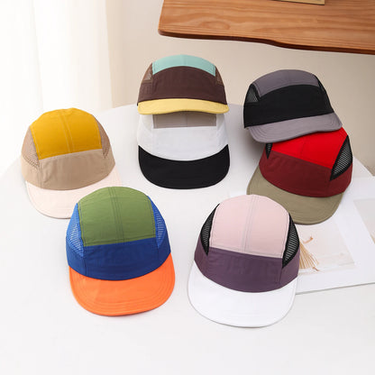 Spring/Summer Five-Panel Lightweight Quick-Drying Mesh Baseball Cap