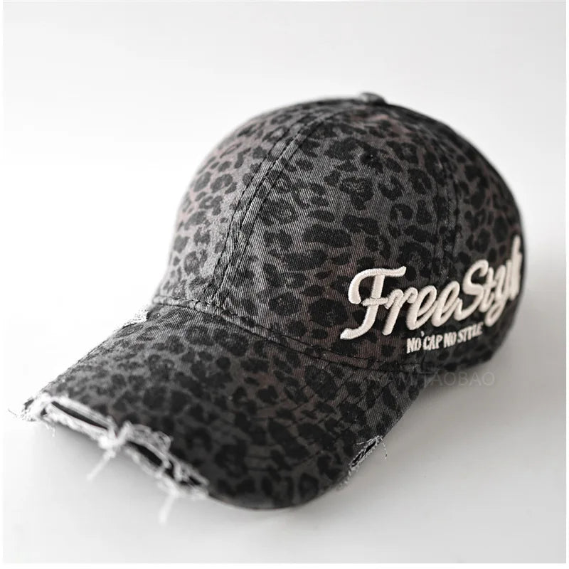 Vintage Washed Cotton Denim Unisex Baseball Cap