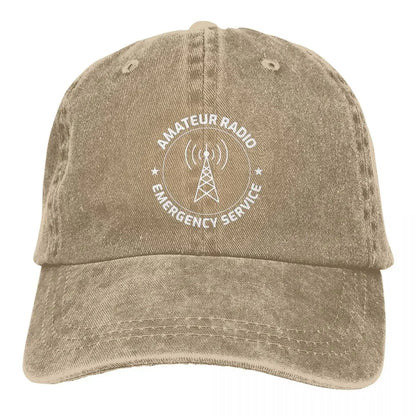 Amateur Ham Radio Grandpa Dad Operator Gift Baseball Cap