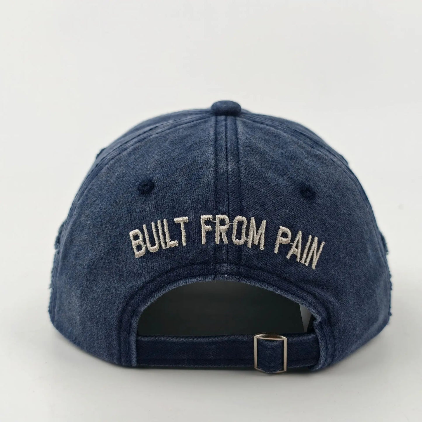 Embroidered Baseball Cap Distressed Washed Cotton