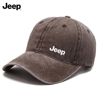 Jeep Men's Washed Retro Fabric Baseball Cap