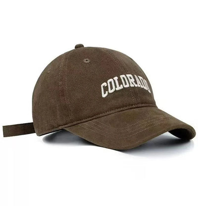 Unisex Colorado Letter Embroidery Baseball Caps Spring Autumn