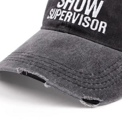Vintage Washed Denim Baseball Caps For Women Men