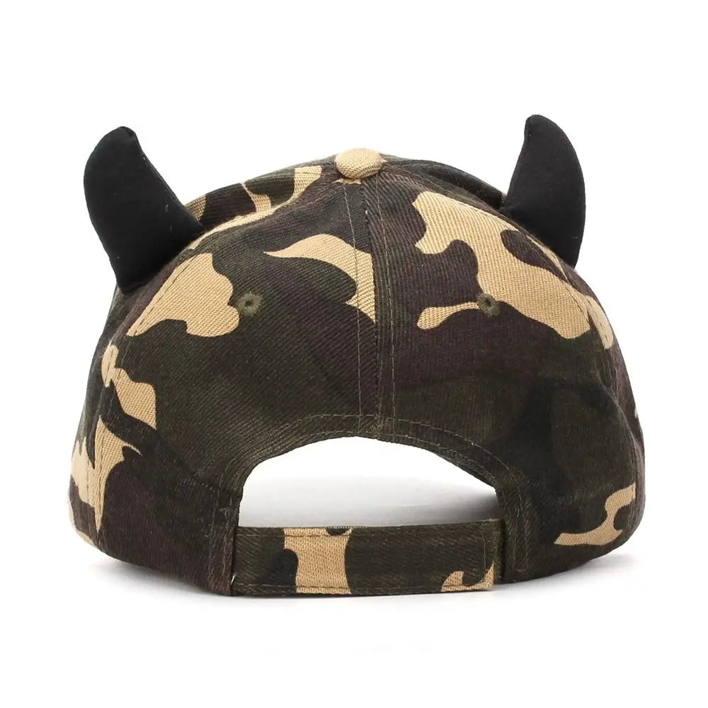 Fashion 3D Devil Horn Baseball Cap Adjustable