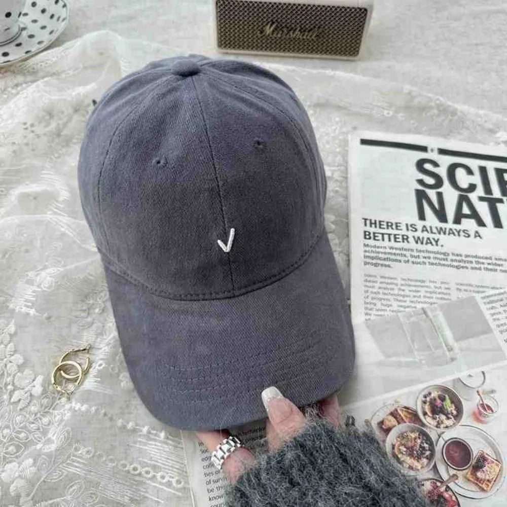 Fashion Embroidery Baseball Cap Wide Brim Retro Baseball Hat