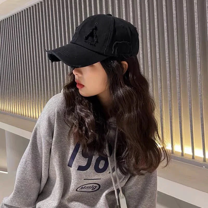 Hip Hop Holes Baseball Caps for Women Men