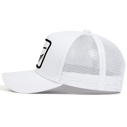 Unisex X Smiling Face Teeth Embroidery Baseball Net Caps