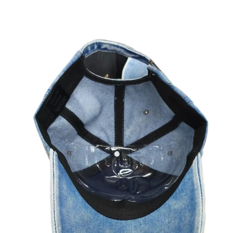 Vintage Washed Distressed Baseball Cap Wide-Brimmed Caps Hat