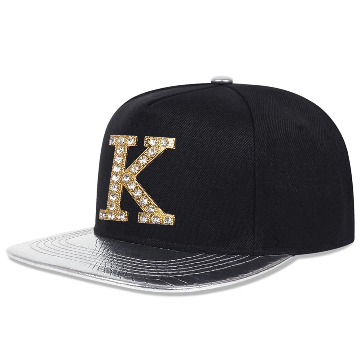 Unisex K Letter Label With Drill Hip-Hop Hats Spring Autumn