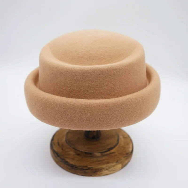 Japanese Retro White Black Brown Camel Wool Beret Women's Autumn And Winter