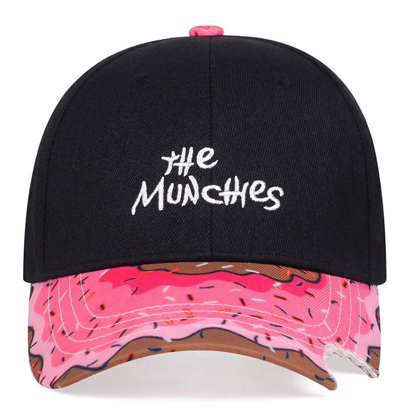Hat Summer Outdoor Sun Hats Donut Embroidery Baseball Cap Men and Women