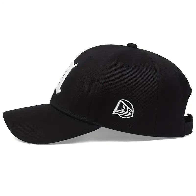 Unisex Letter A Embroidery Baseball Caps Adjustable Casual Hats Autumn Outdoor Sunscreen Hat