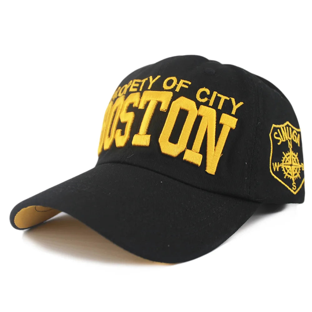 Women Casual Sport Letter Adult Men Wash Denim Caps Embroidery Snapback Caps New Women Hat