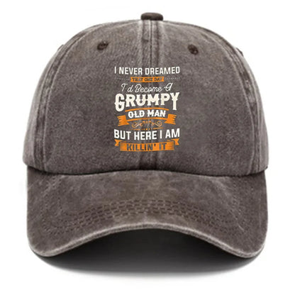 Men's Baseball Cap with Fun Printed Patterns for Daily Leisure and Outdoor Travel Equipment, Hiking and Camping Hats