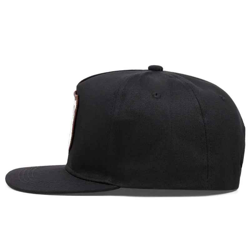 Men's and Women's Flat Brim Hats Street Embroidery Figure 68 Hip Hop Hat