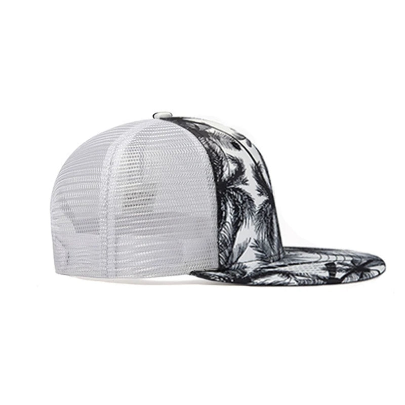 Hip-hop Flat Brim Baseball Cap Breathable Mesh Cap Spring Summer