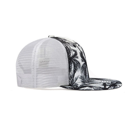 Hip-hop Flat Brim Baseball Cap Breathable Mesh Cap Spring Summer