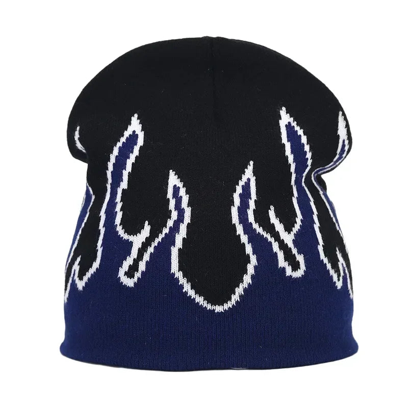 Y2K Letter Knitted Winter Autumn Beanie Cap Men Women