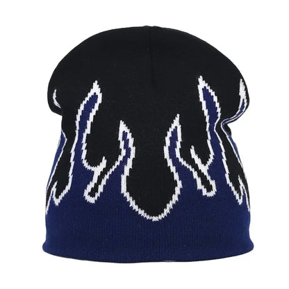 Y2K Letter Knitted Winter Autumn Beanie Cap Men Women