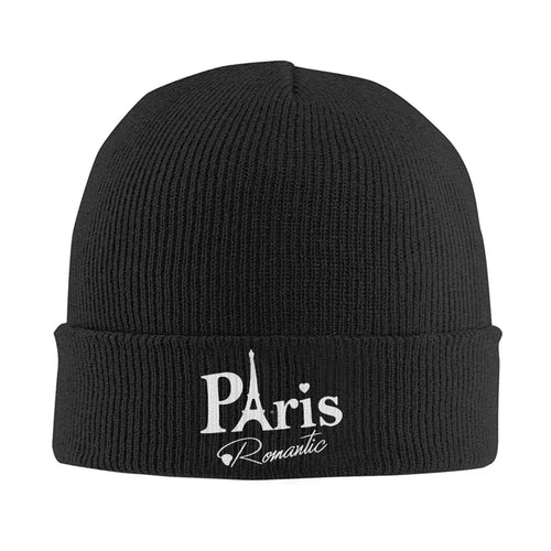 Paris Romantic Warm Knit Beanie Hat Stylish Winter Cuffed Cap