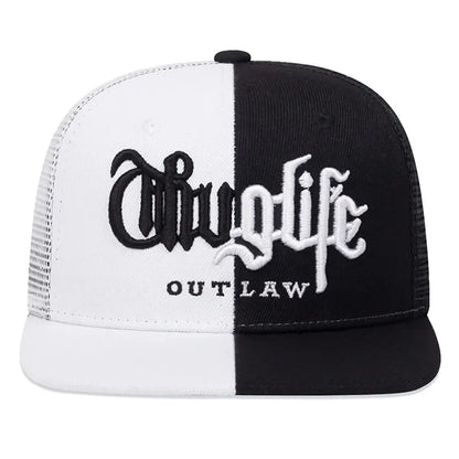Fashion Fastball Cap Thug Life Embroidery Hip Hop Baseball Cap