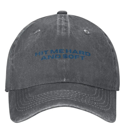 Classic Hit Me Hard And Soft Billies Baseball Caps Unisex Style Distressed Cotton