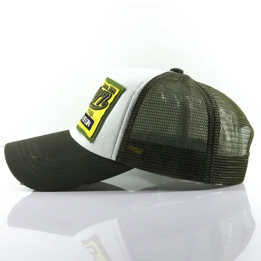 Streetwear Letter Embroidery Mesh Dad Baseball Cap Fashion Snapback