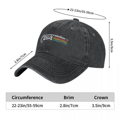 Hip Hop Denim Retro Commodore 64 Baseball Cap Homme Spring Autumn Snapback Hat