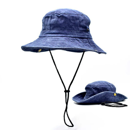 New Washed Cotton Bucket Hats Spring Summer Men Women
