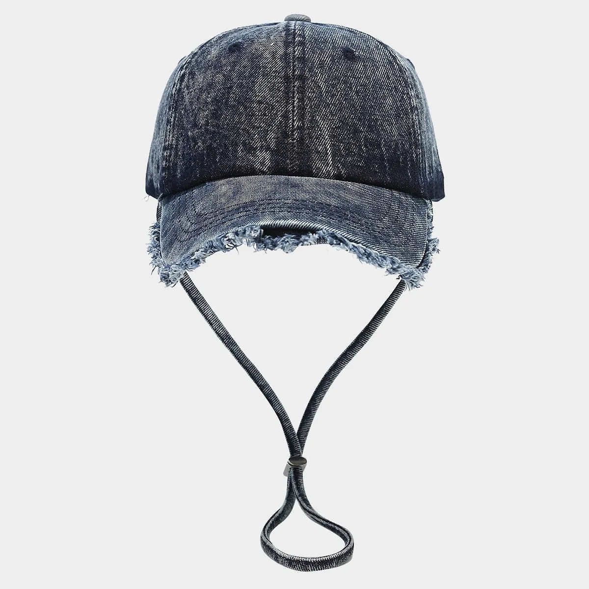 Solid Washed Denim Baseball Cap