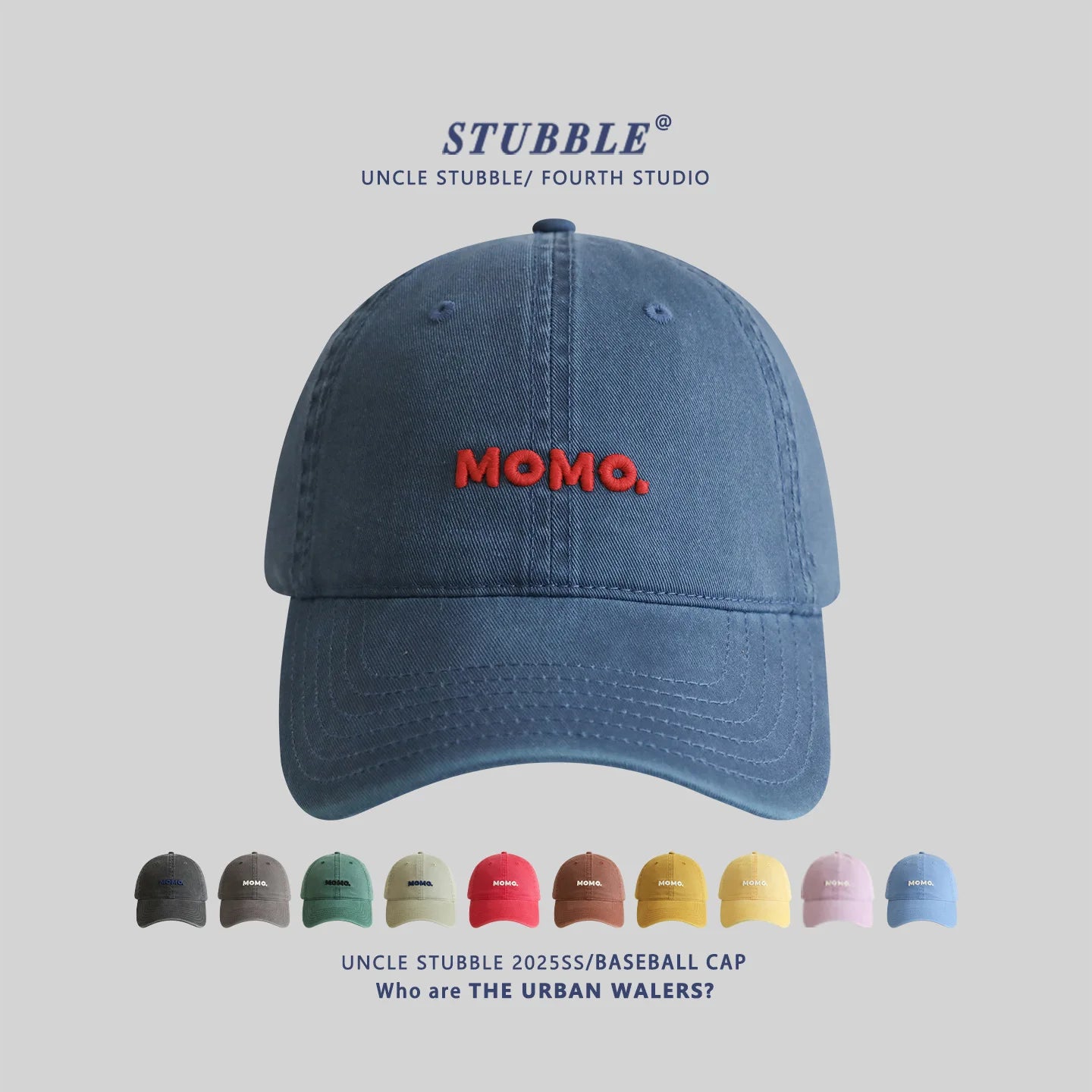 Unisex All-Season Cotton Baseball Cap with Simple Letter Embroidery Hat for Men And Women