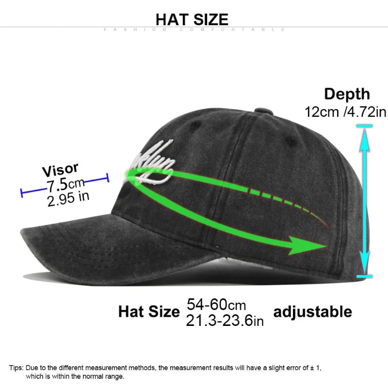 Unisex Snapback Hat Hip Hop Retro Casual Dad Hat