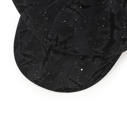 American Retro Camouflage Octagonal Hat Women