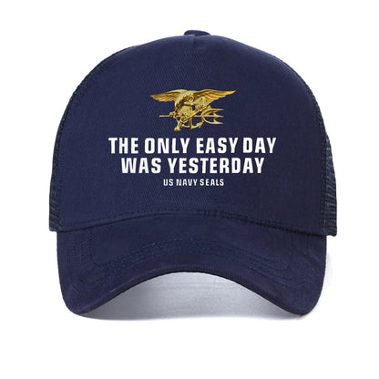 Navy Seals The Only Easy Day Was Yesterday Men Hat Baseball Cap Summer