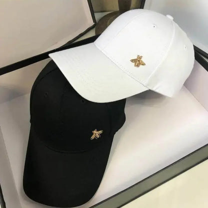 Honeybee Embroidered Sun Hat Cotton Baseball Hat