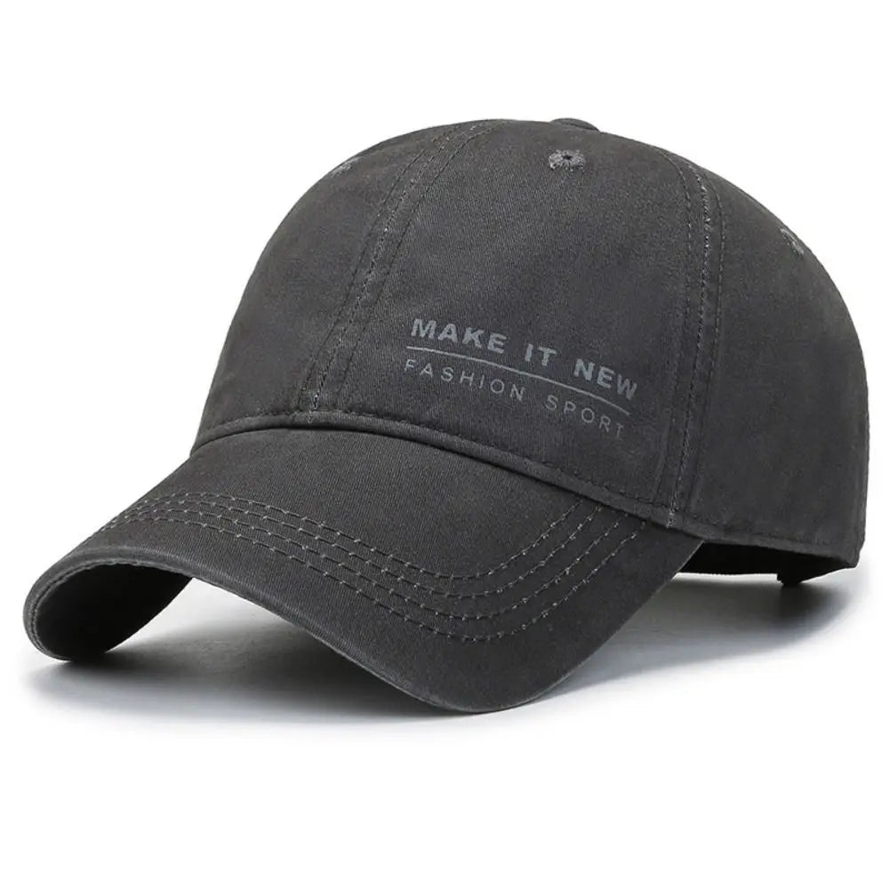 Letter Embroidery Visor Baseball Cap Adjustable Pure Cotton Peaked Cap Casquette For Man Women Unisex