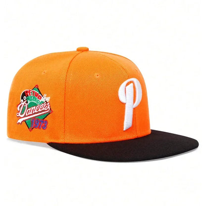 Unisex P Letter Embroidery Hip-hop Hats Spring And Autumn