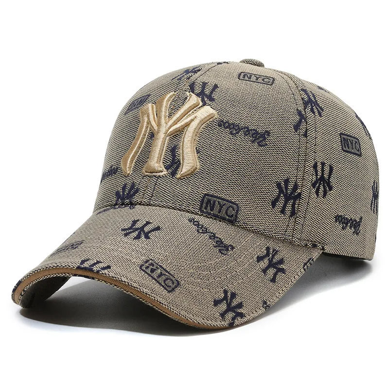 Unisex MY Letter Embroidery Baseball Caps Spring and Autumn