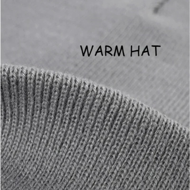 New Unisex Winter Hat Silk Satin Lined Beanies Men And Women Two-Sided