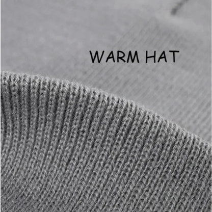 New Unisex Winter Hat Silk Satin Lined Beanies Men And Women Two-Sided